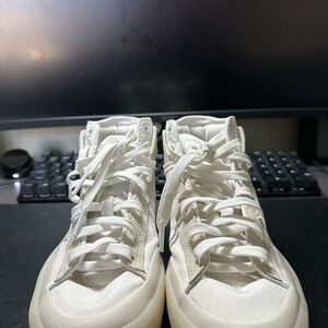Adidas High-Top Sneakers - White
